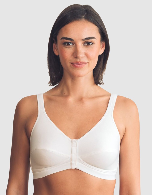 Royce Lingerie - Comfi Cotton Wirefree Press Stud Front Open Bra