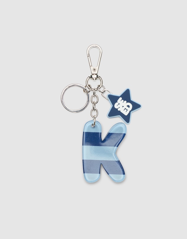 Seed Heritage - BLUE STRIPE INITIAL KEYRING