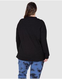 Love Your Wardrobe - LYW & Co Embroidered Sweat Top