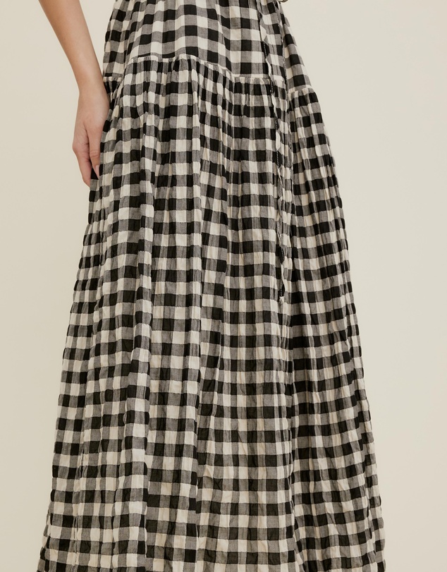 The Fated - Yvelines Check Midi Dress