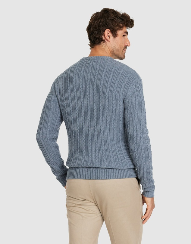 Tarocash - Rupert Wool Textured Crew Knit