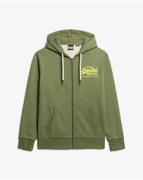 Superdry - Neon Vintage Logo Graphic Ziphood