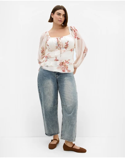 City Chic - Shayla Floral Print Top