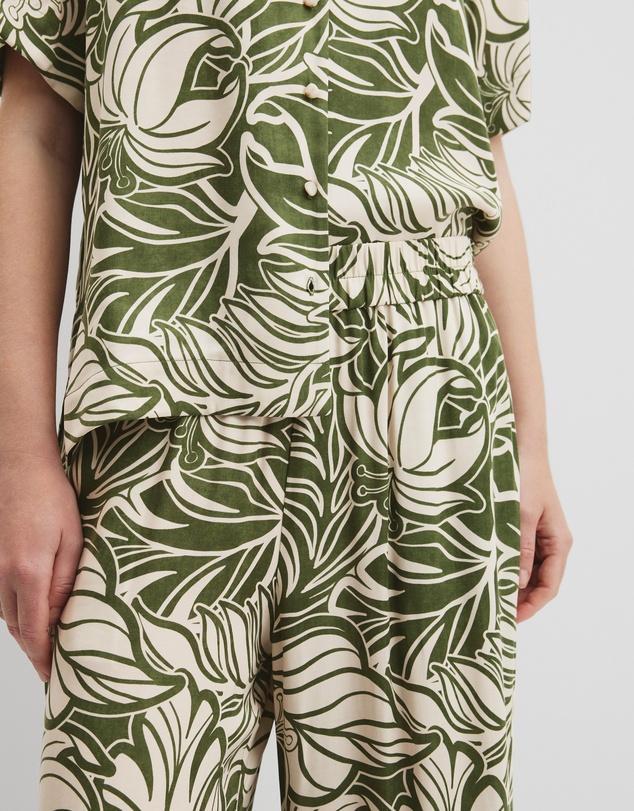 Country Road - Print Pull On Cupro Pant