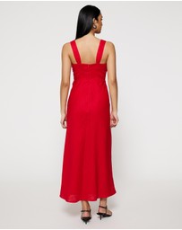 Lover - Neroli Twist Bust Midi Dress