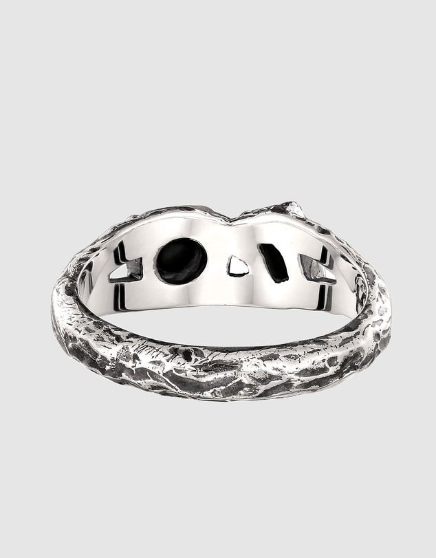 Haze & Glory - ICONIC EXCLUSIVE - Cracked Tiger's Eye Ring in Oxidised 925 Silver
