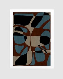Olive et Oriel - Contour 4 by Shatha Al Dafai Art Print