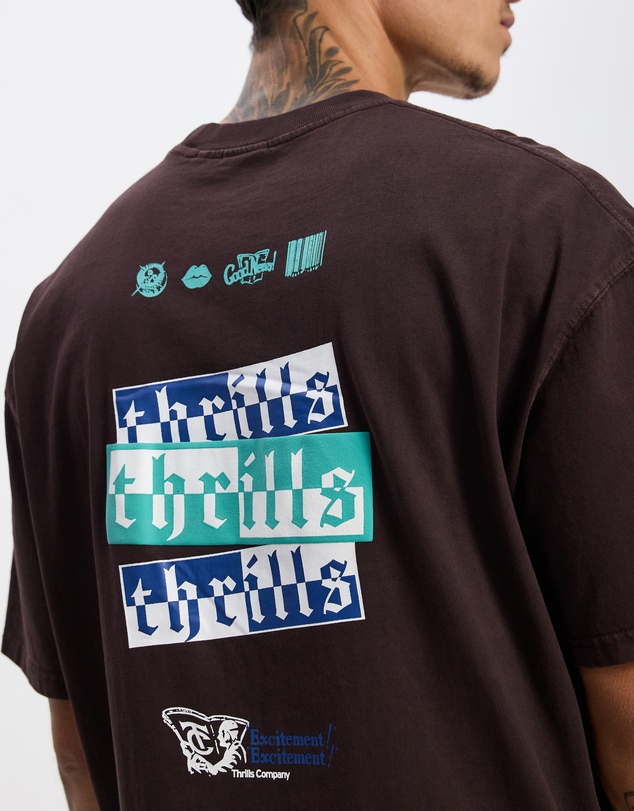 Thrills - Excitement Excitement Box Fit Oversize Tee