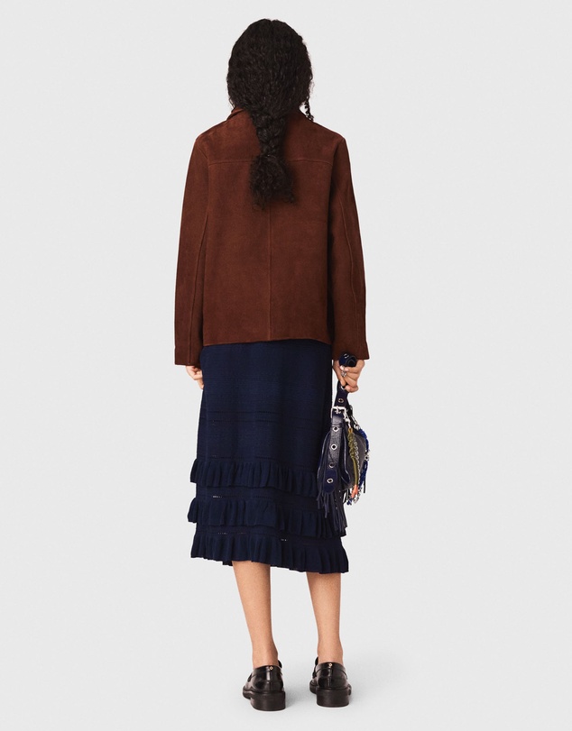 Maje - Vuede Leather Blazer