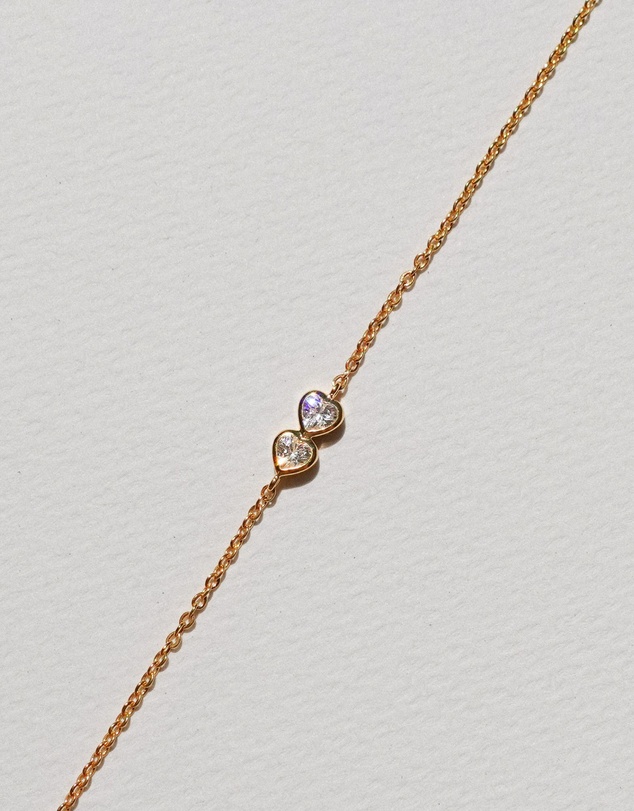 SAINT VALENTINE - Two Of A Kind Heart Bracelet - Gold