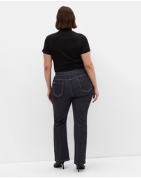 City Chic - Plus size CC Bootleg Petite Denim Jean - dark wash