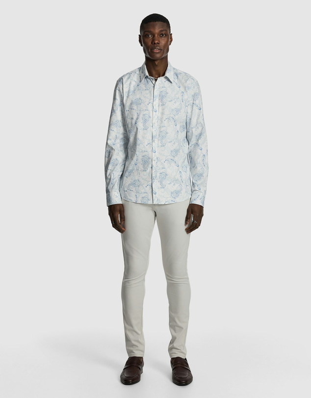 yd. - Valencia Slim Paisley Shirt