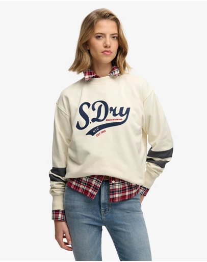 Superdry - Varsity Script Loose Crew
