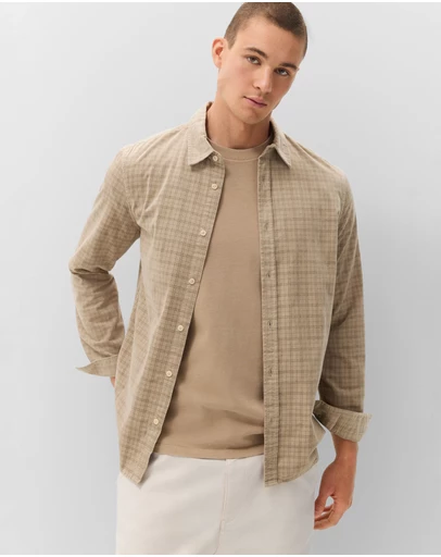 UNISON - Check Cord Regular Fit Shirt
