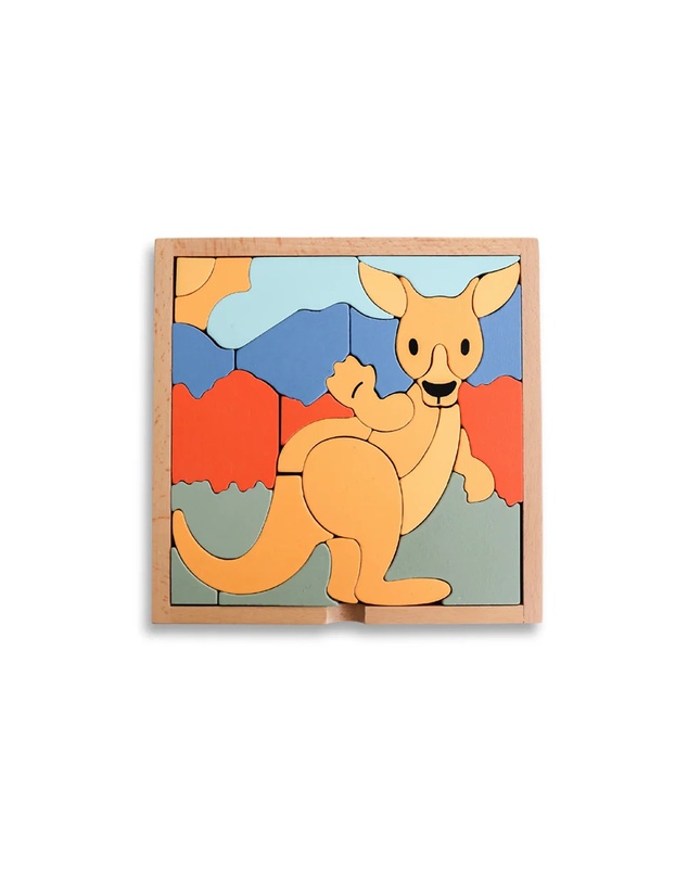 Axis Toys - Stellavan & Papa - 3-in-1 Small Block Puzzle, Kangaroo