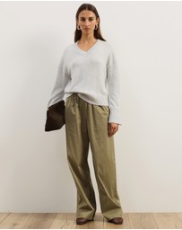 Atmos&Here - April Classic V-Neck Knit Jumper