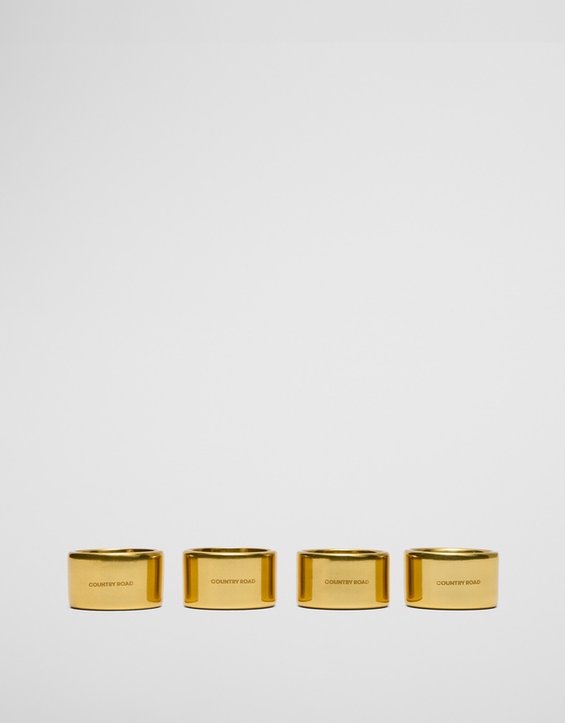 Country Road - Haven Napkin Ring Set Of 4