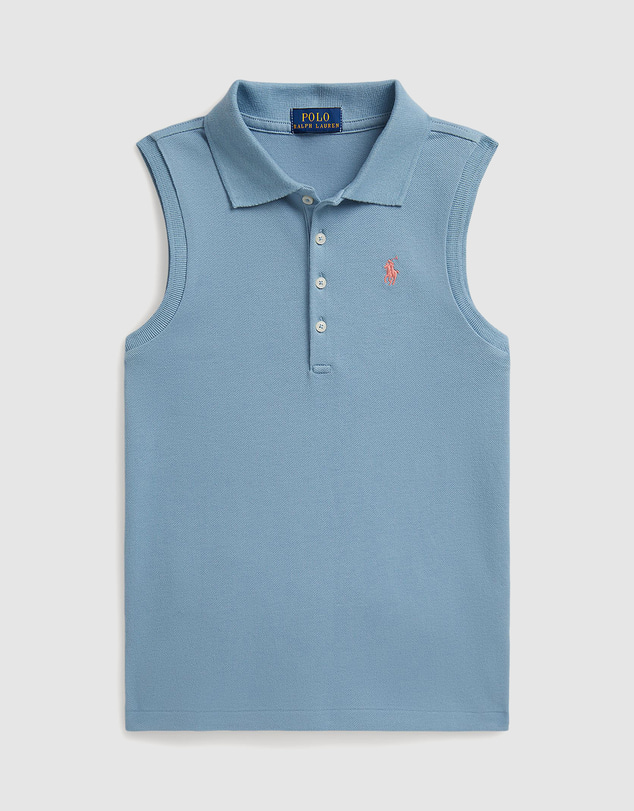 Polo Ralph Lauren - Stretch Mesh Sleeveless Polo Shirt - Teens