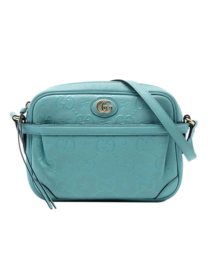 Pre-Loved by Azura Reborn - Pre-Loved GG Star Embossed Leather Crossbody