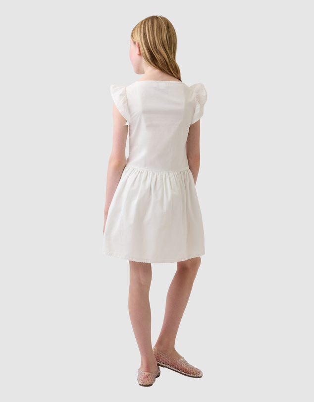 GAP - SS Lace Trim Dress - Teens