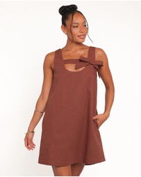 Petal & Pup - Elyria Mini Dress - Brown