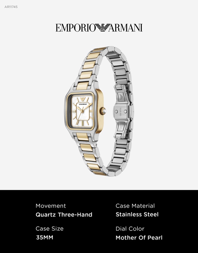 Emporio Armani - Two Tone Analogue Watch
