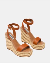 Steve Madden - Cassie Camel Leather Heels