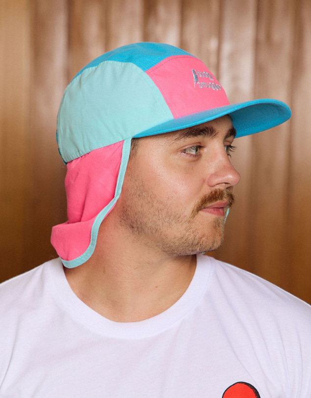 Budgy Smuggler - Flap Hat in Pink and Blue