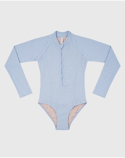 Aqua Blu Kids - Stepping Stones Long Sleeve One Piece - Teens