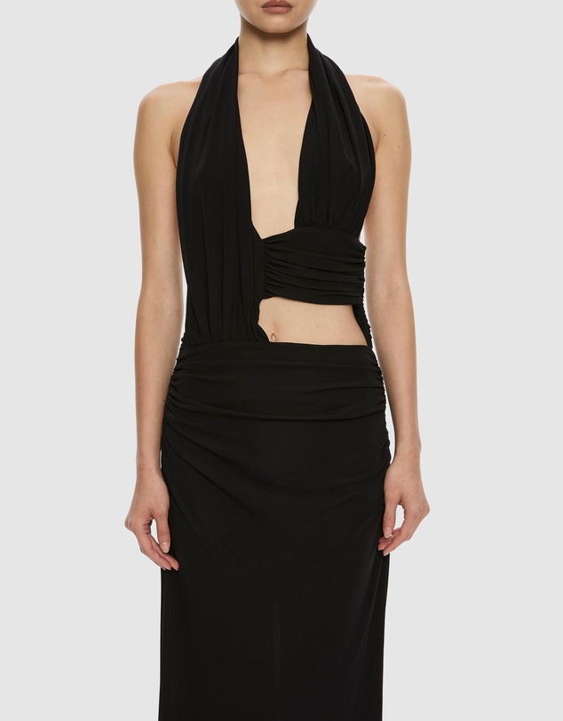 Christopher Esber - Draped Cummerbund Jersey Dress