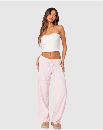 EDIKTED - Olivia Striped Loose Fit Pants