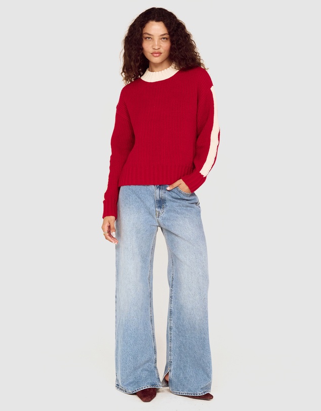 MINKPINK - Tilli Contrast Stripe Knit Jumper