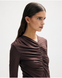 Minima Esenciales - Tore Gathered Jersey Bodysuit