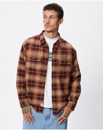S Double - Pass Flannel Overshirt