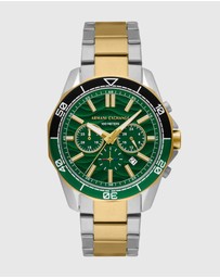 Armani Exchange - Two Tone Chronograph Watch