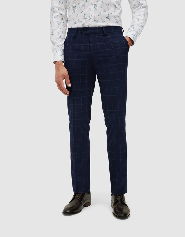Politix - Sebastian Windowpane Check Tailored Pant