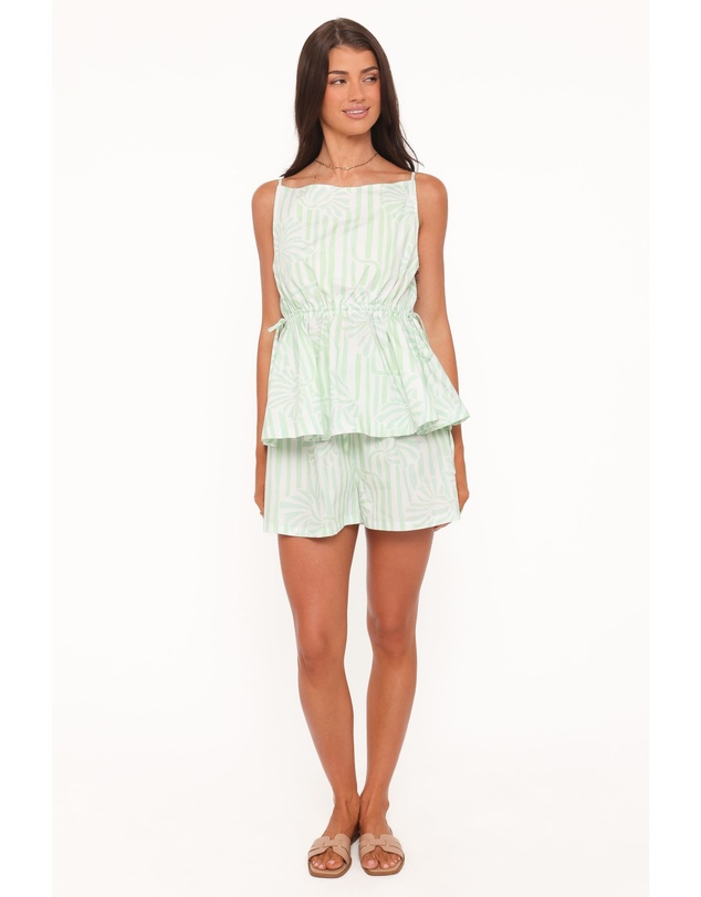 Petal & Pup - Rory Top - Jade Painted Stripe