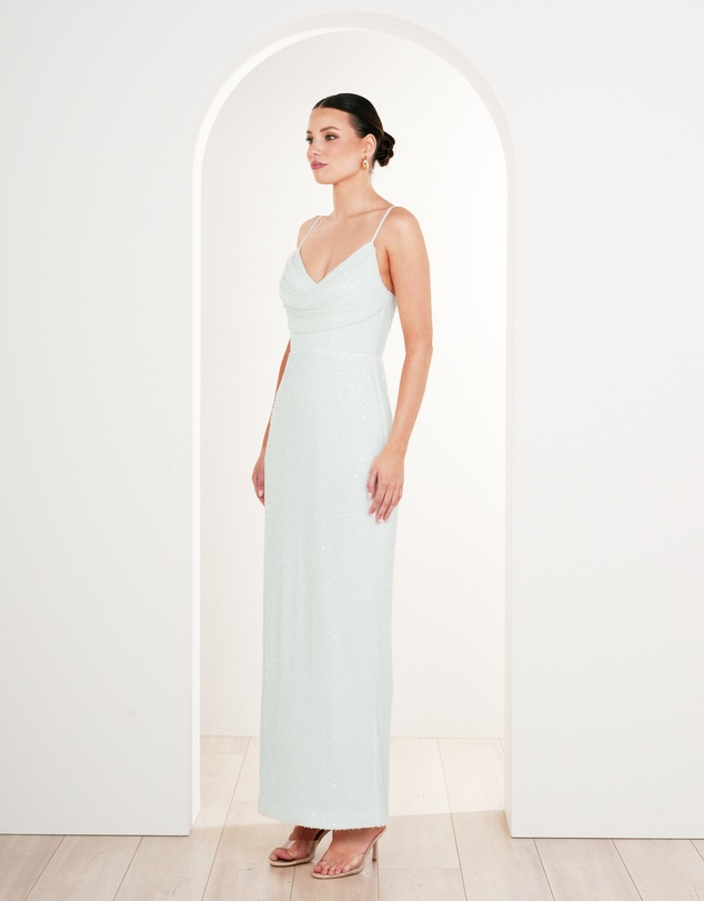 Pilgrim - Lalor Cowl Neck Beaded Gown