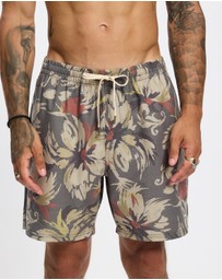 Rhythm - Tropical Camo Beach Shorts