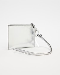 Calvin Klein - Script Metallic Pouch On Strap Charm