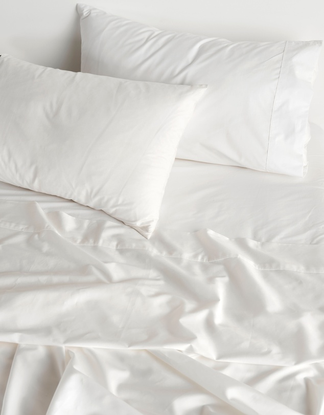Linen House - Vienna 300TC Cotton Percale 50cm Fitted Sheet