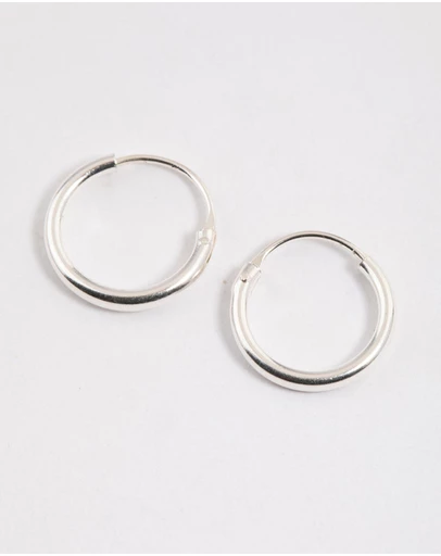 Lovisa - Sterling Silver Mini Polished Hoop Earrings