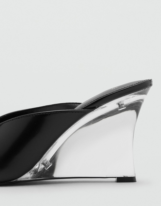 M.N.G - Leather Wedge Shoe