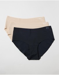 Under Armour - UA Pure Stretch 3-Pack No Show Hipster Briefs