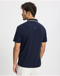 Emporio Armani EA7 - Train Golf Colour Block Stripe Polo