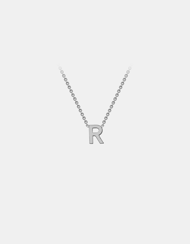 Zoe Olivia - 9K White Gold Initial R Necklace