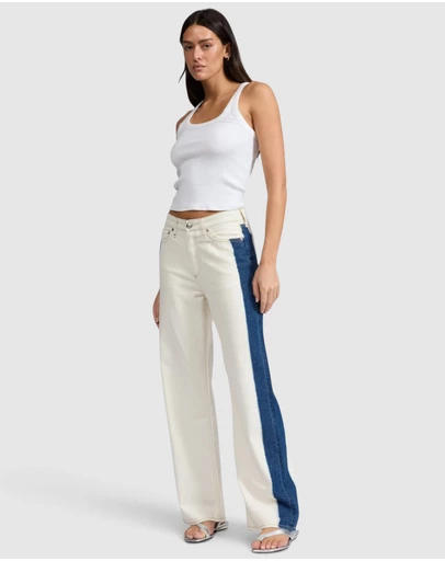 rag & bone - Featherweight Logan Wide Jeans