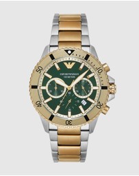 Emporio Armani - Two Tone Chronograph Watch