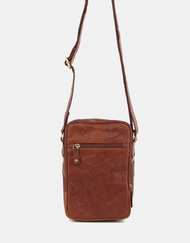 Pierre Cardin - Pierre Cardin Rustic Leather Cross Body Bag