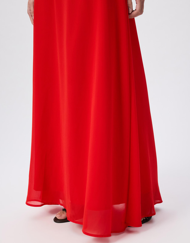 Tussah - Calliope Boat Neck Ruched Detail Maxi Dress